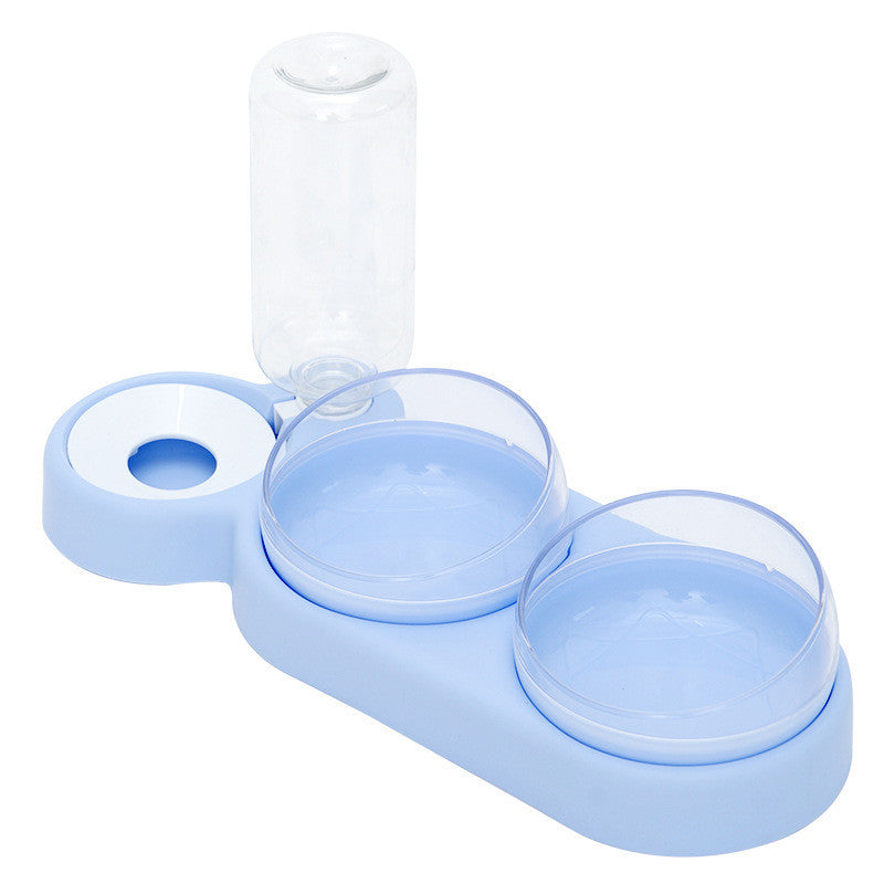 Automatic Pet Feeder & Water Bowl – Double Bowl Raised Stand