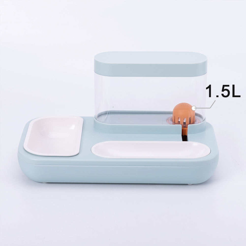 Automatic Pet Feeder & Water Dispenser – 2-in-1 Double Bowl
