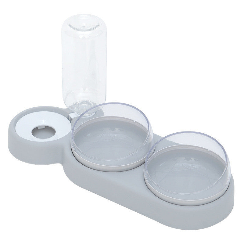 Automatic Pet Feeder & Water Bowl – Double Bowl Raised Stand