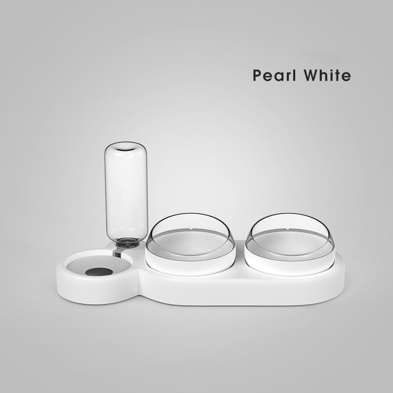 Automatic Pet Feeder & Water Bowl – Double Bowl Raised Stand