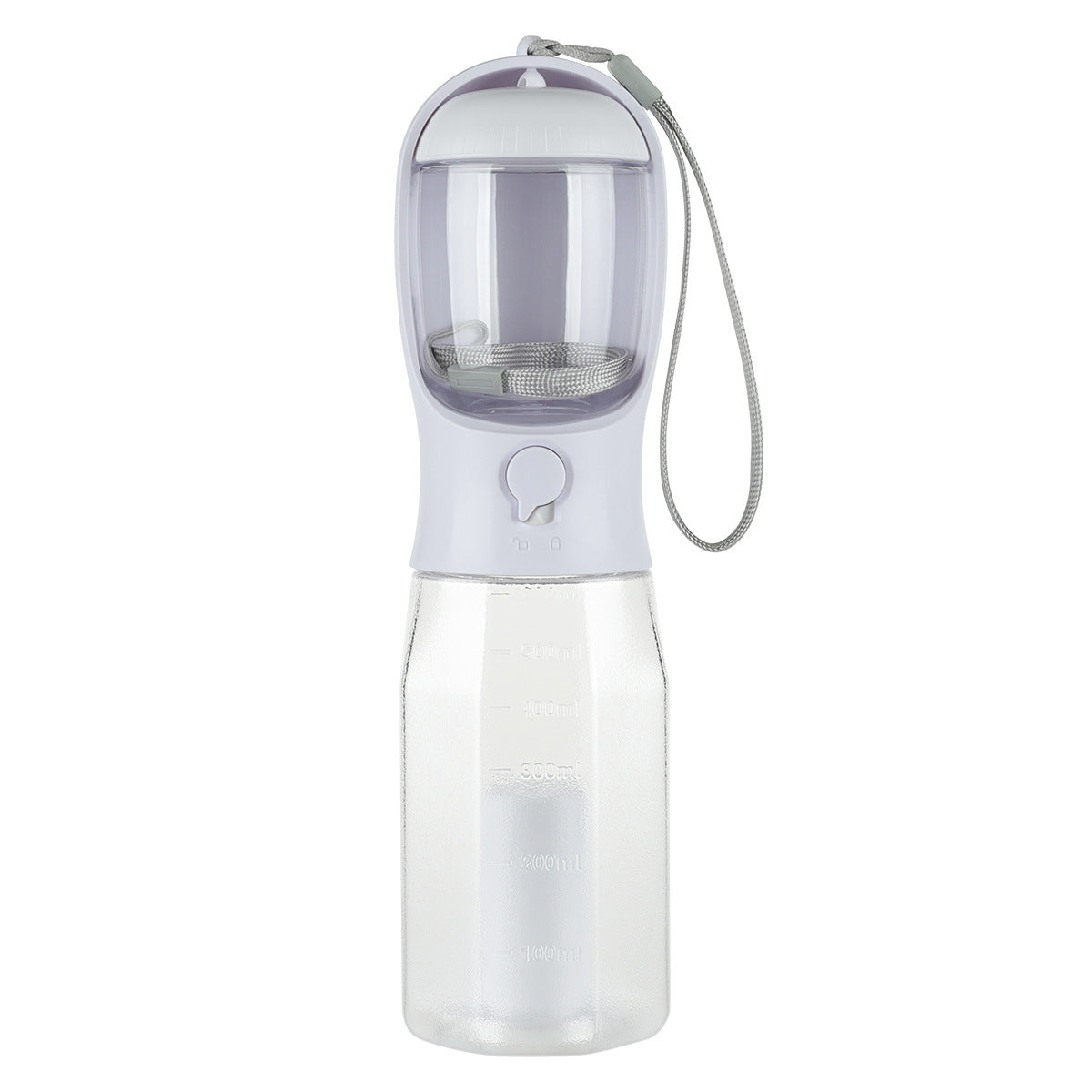 Portable 3-in-1 Pet Water Bottle – Feeder, Drinker & Poop Bag Dispenser