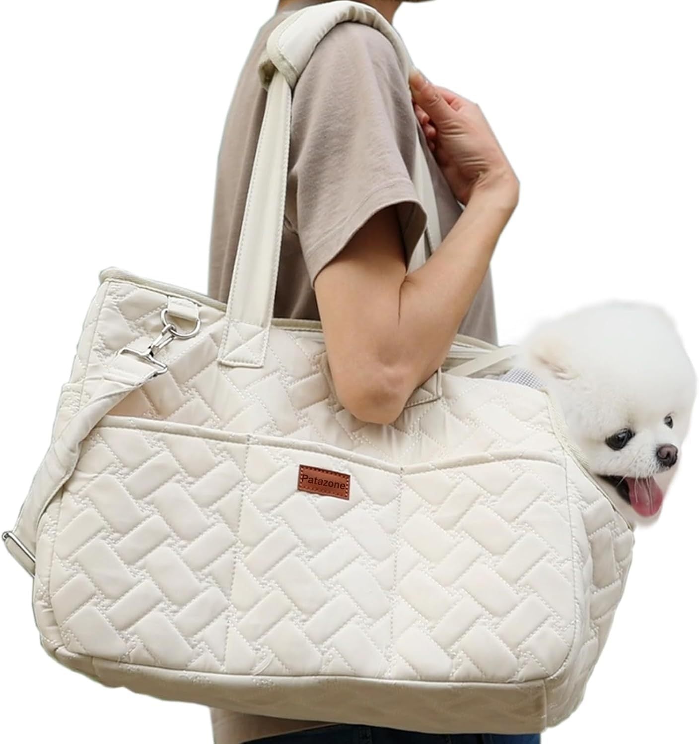 Breathable Lightweight Cat & Dog Carrier Handbag with Pockets