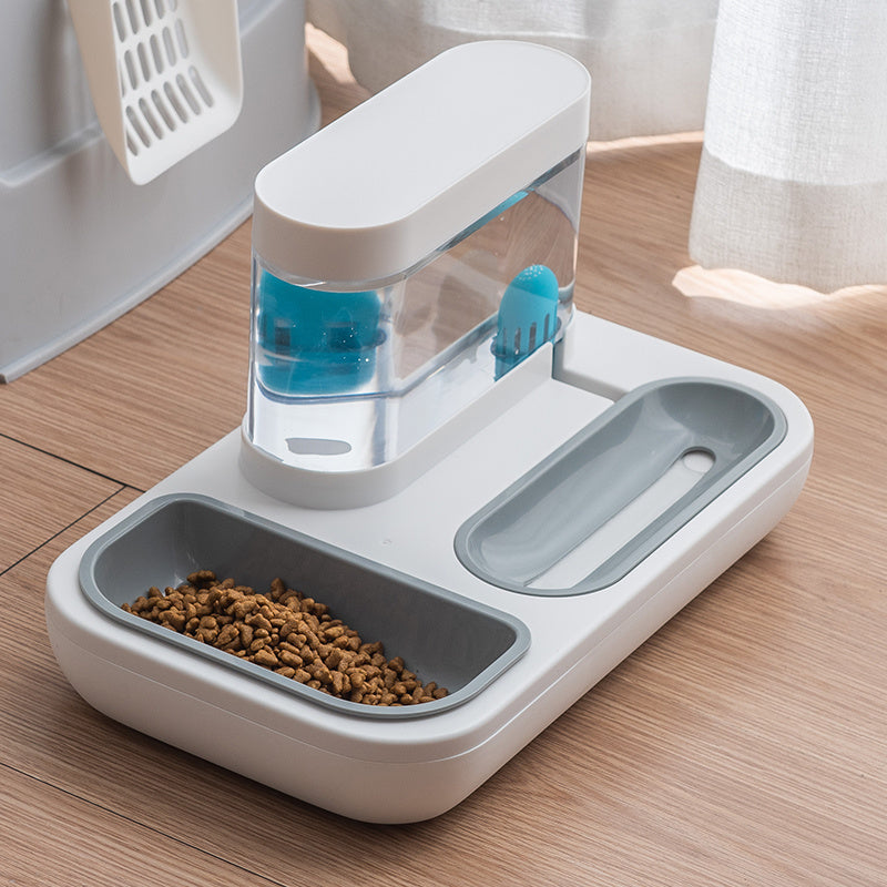 Automatic Pet Feeder & Water Dispenser – 2-in-1 Double Bowl