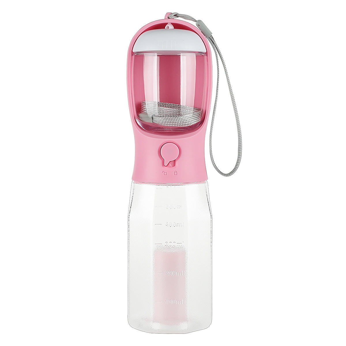 Portable 3-in-1 Pet Water Bottle – Feeder, Drinker & Poop Bag Dispenser